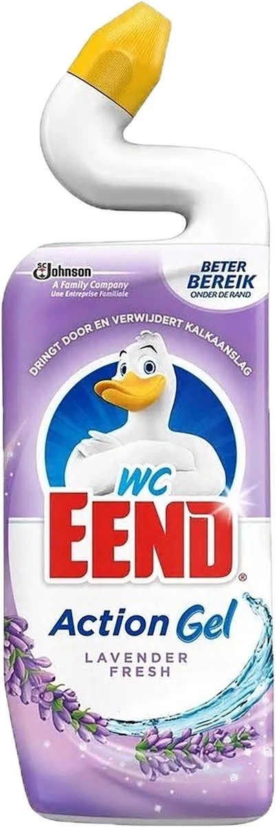 6x WC Eend Toiletreiniger Lavendel Fresh 750 Ml - Afbeelding 3