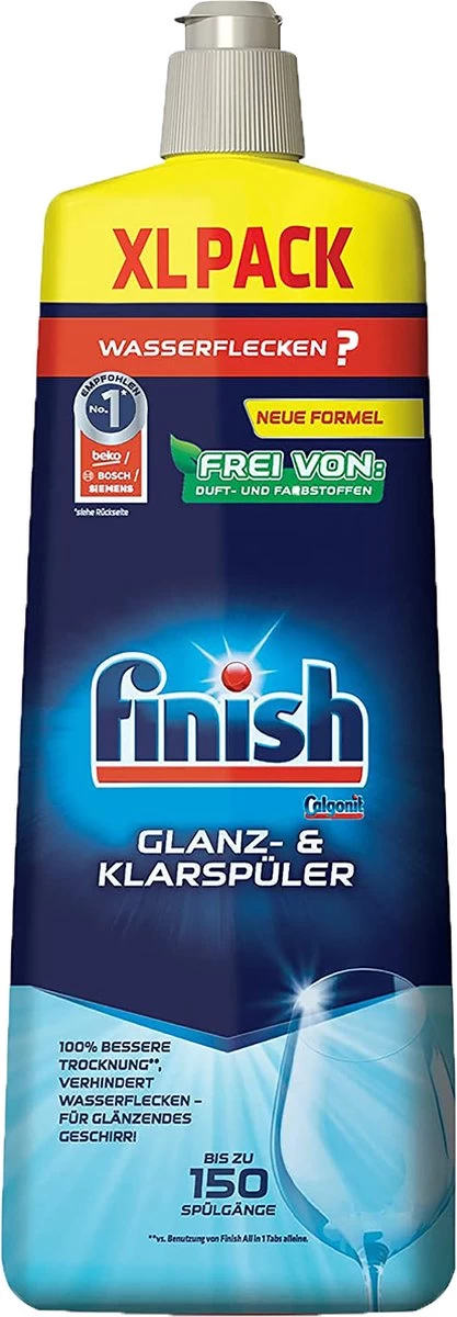 Finish Zout Vaatwaszout 3 X 1,2kg & Glansspoelmiddel 2 X 750ml - Afbeelding 3