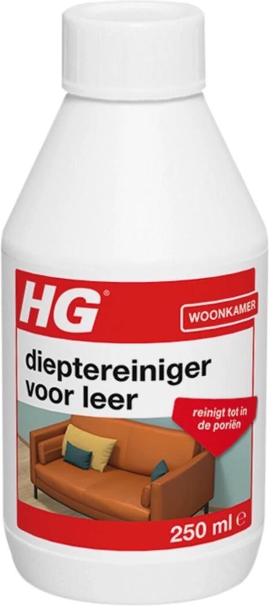 HG Dieptereiniger Voor Leer - 250 Ml - Reinigt Tot In De Poriën - Afbeelding 4