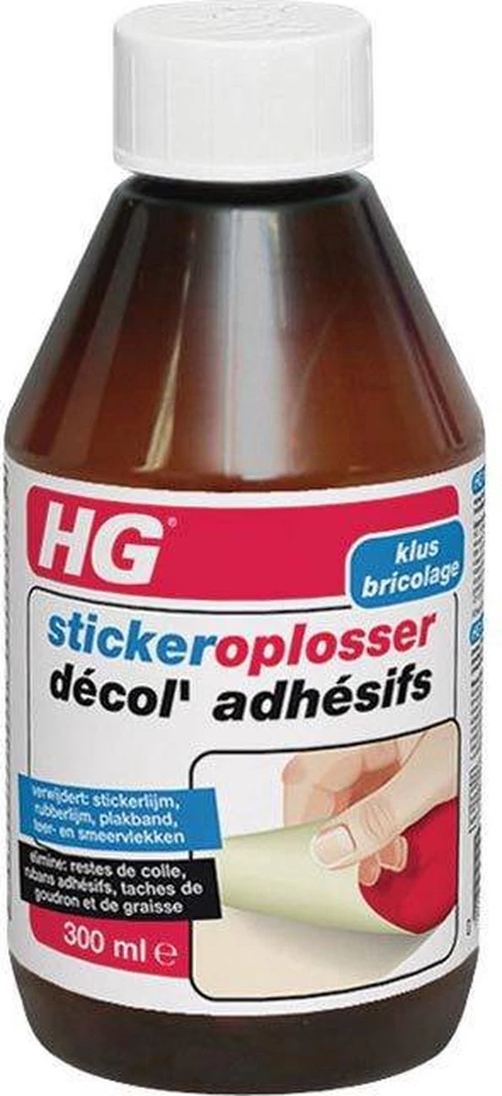 HG Stickerverwijderaar - 300ml - Eenvoudig In Gebruik - 100% Lijmrestenverwijdering - Afbeelding 8