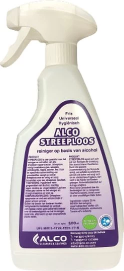 Alco Streeploos Reinigingsmiddel 500ml - Universeel Fris & Hygienisch !