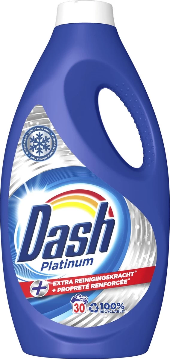 Dash Platinum Vloeibaar Wasmiddel - Extra Reinigingskracht - Voordeelverpakking 4 X 30 Wasbeurten - Afbeelding 5