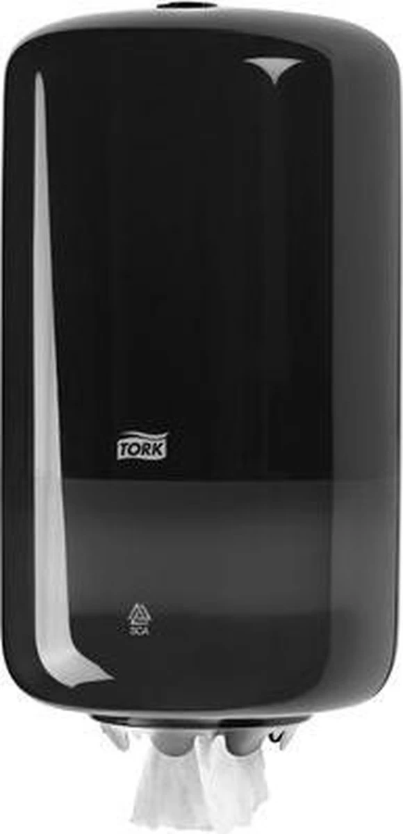 Tork Mini Centerfeed Poetspapier Dispenser Kunststof Zwart M1 - Afbeelding 6