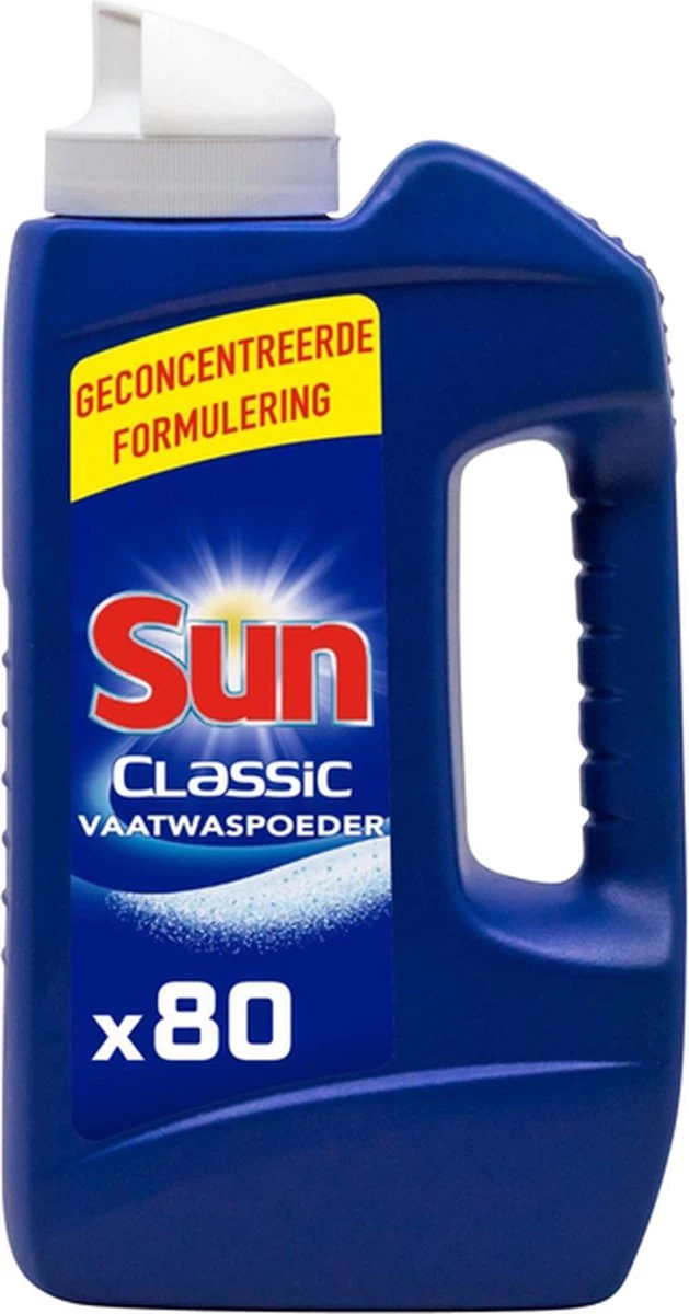 SUN® Sun Vaatwaspoeder 1,36KG - 80 Wasbeurten - Afbeelding 7