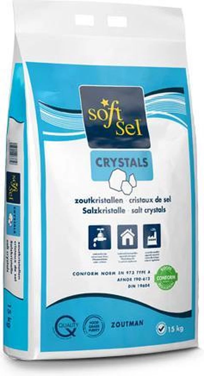 15 Kg - Onthardingszout - Zout Waterverzachter - Waterontharder - Regeneratiezout - GRATIS VERZENDING