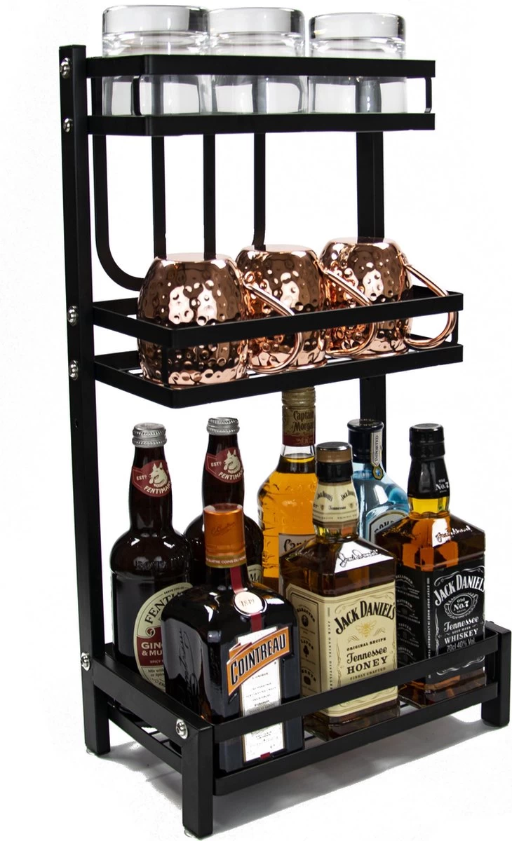 Chefs Cuisine Kruidenrek - Kruidenrek Staand - Keukenrek - Aanrecht Organiser - Bureau Organizer - Keuken Organizers - Roestvrij Staal - Afbeelding 3