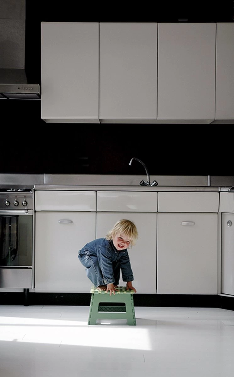 PUHLMANN - Inklapbare Kruk, JAMES, Plastic, Groen, 22 Cm Hoog, Max 100kilo - Afbeelding 7