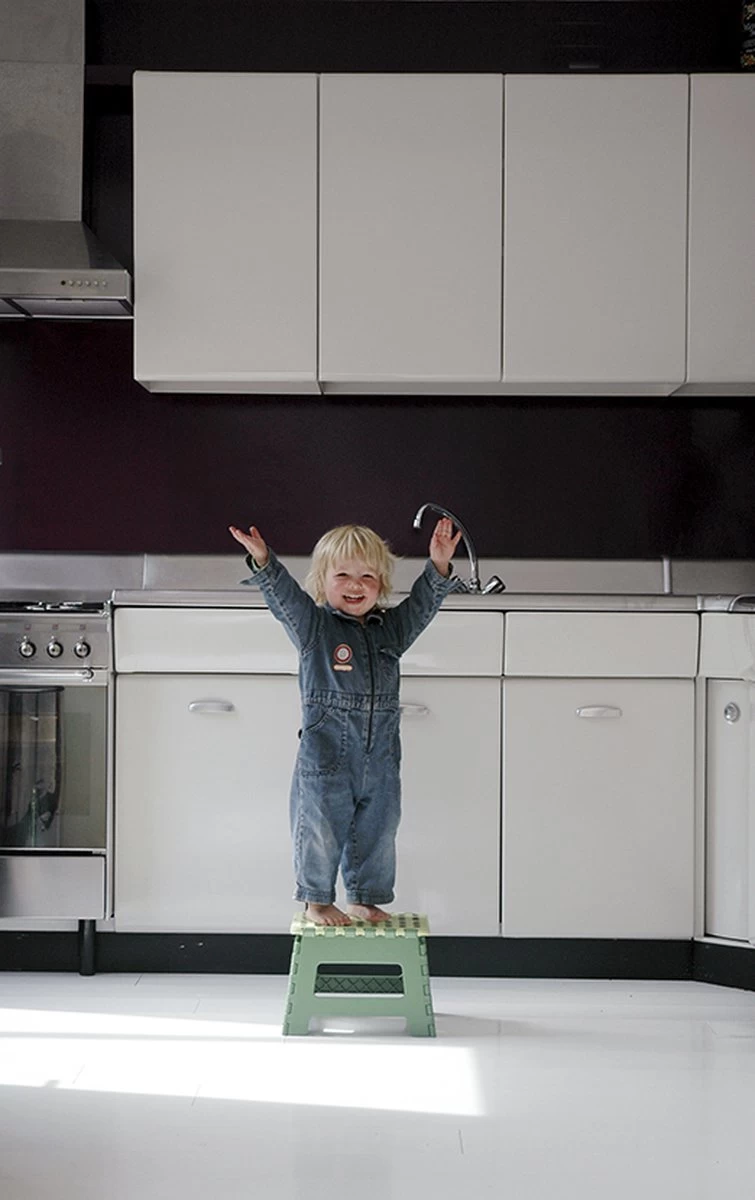 PUHLMANN - Inklapbare Kruk, JAMES, Plastic, Groen, 22 Cm Hoog, Max 100kilo - Afbeelding 4