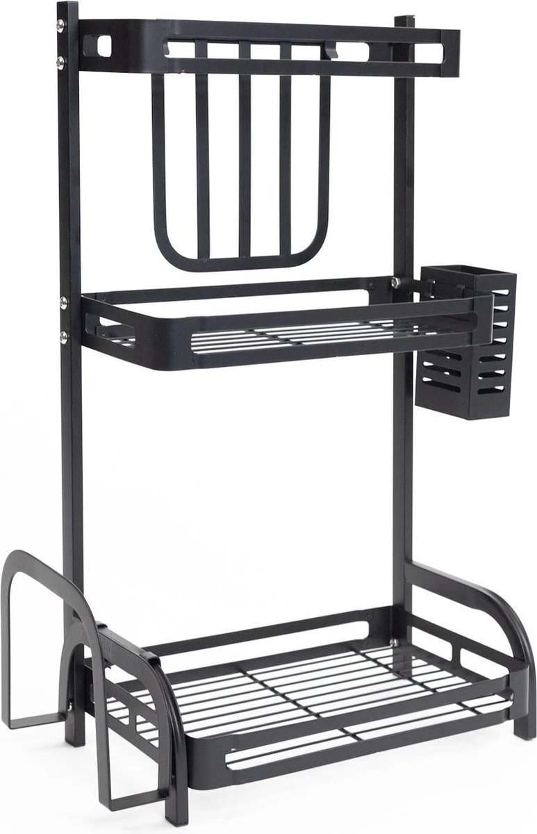 Sens Design Kruidenrek Staand – Keukenrek Voor Kruidenpotjes - Zwart - Afbeelding 10