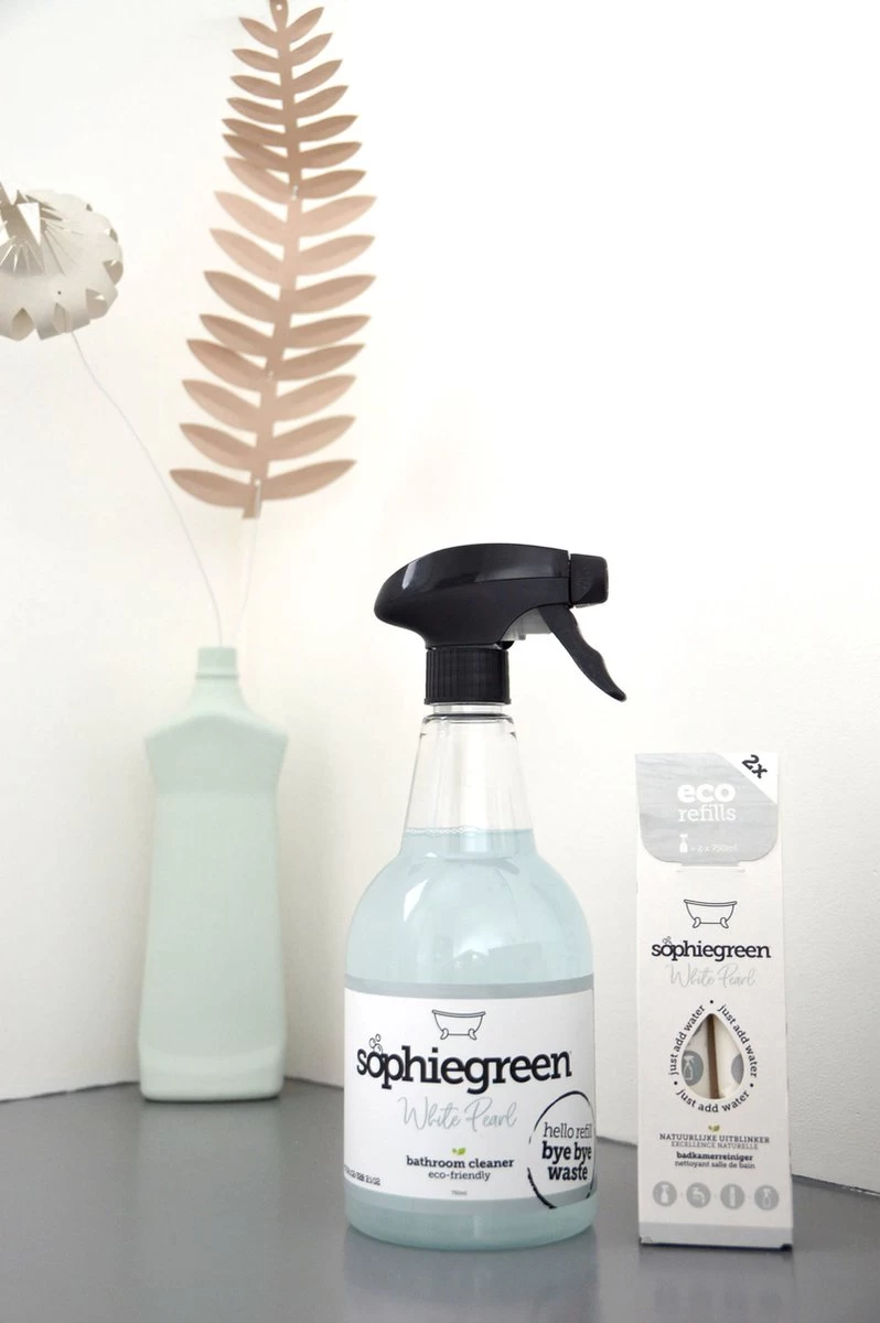 SophieGreen White Pearl Badkamerreiniger 3x2 Navullingen (=6x750 Ml) - Afbeelding 5