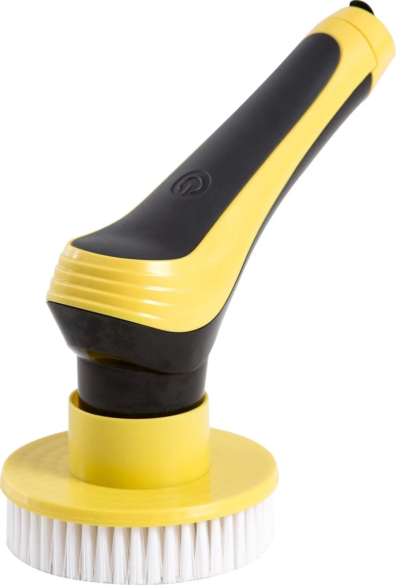 Trendosa Elektrische Schoonmaakborstel - Elektrische Schrobborstel - Poetsmachine - Handborstel - Scrubber- De Badkamer/Keuken/Auto- 10 Opzetstukken Geel - Afbeelding 8