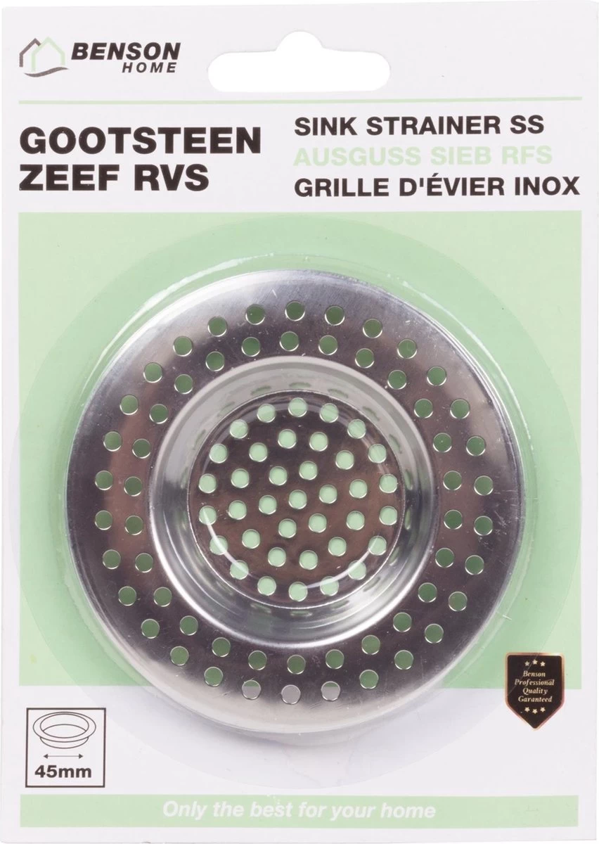 Benson Gootsteenzeef Rvs Op Kaart - Afbeelding 2