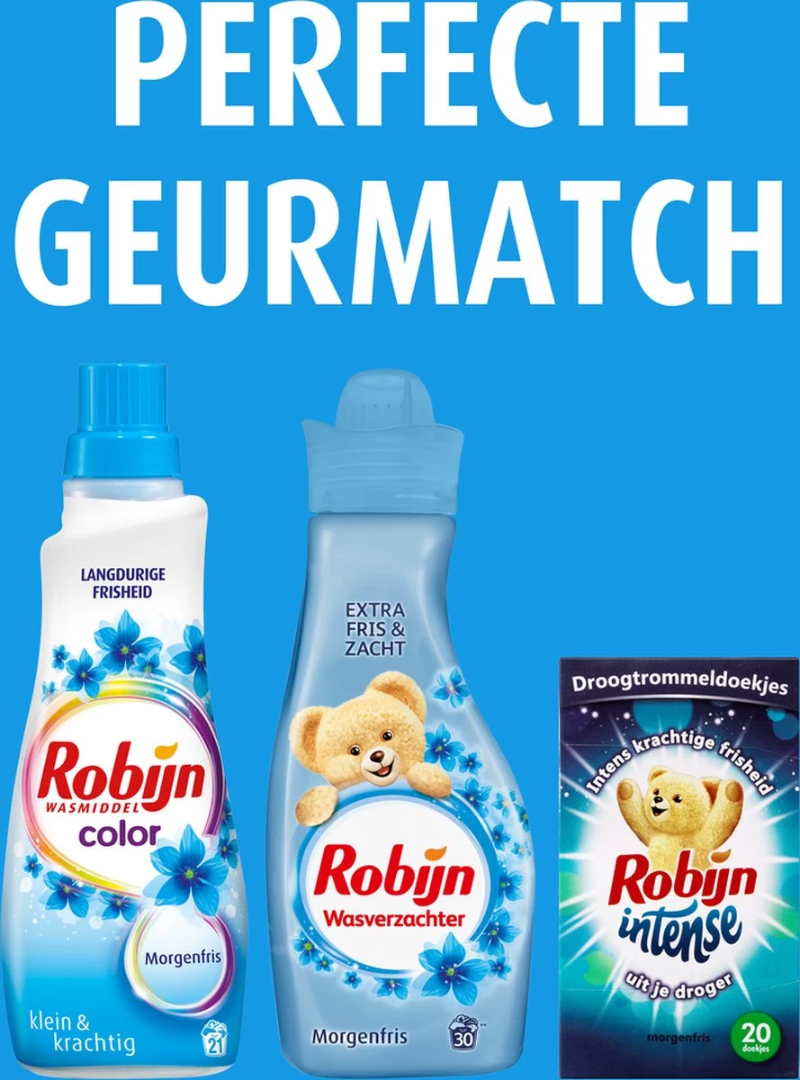 Robijn Intense Morgenfris Droogtrommeldoekjes - 9 X 20 Stuks - Voordeelverpakking - Afbeelding 4