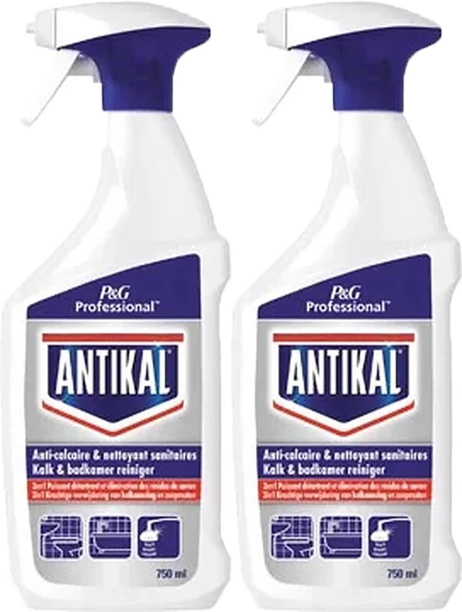 Antikal Kalk En Badkamerreiniger 2in1 Spray 2x750 Ml