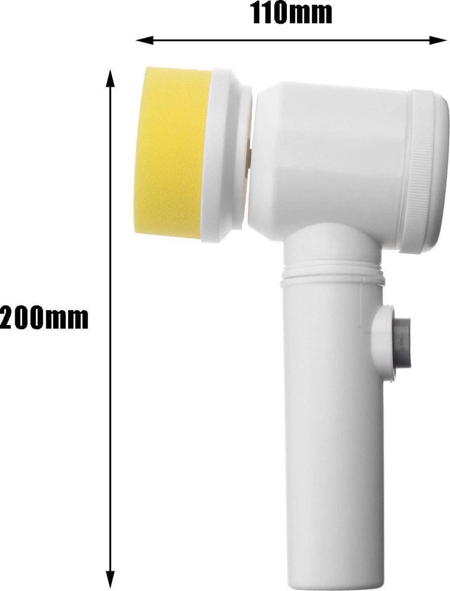 V&P Magic Brush - Elektrische Multifunctionele Schoonmaakborstel - 3 Opzetstukken - Wasborstel - Poetsmachine - Schrobborstel - Handborstel - Werkborstel - Schrobber - Boorborstel - Schoonmaakmiddelen - Reinigingsborstel - Afbeelding 4