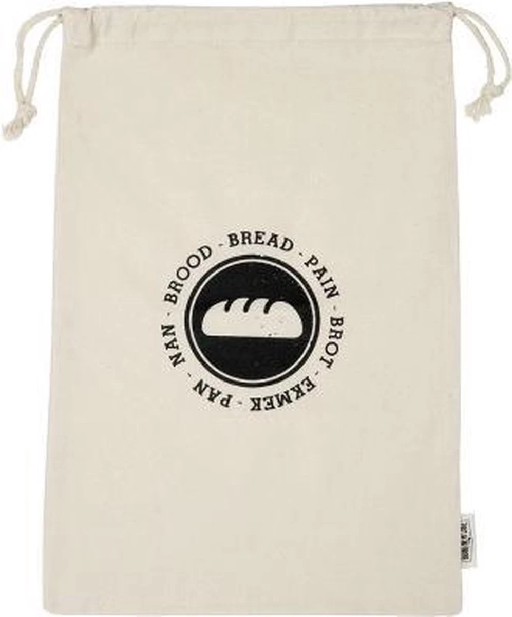 BrandNewCake Broodzak Katoen 47x31cm (heel Brood) - Herbruikbare Broodzak - Broodzak Voor Thuisbakkers - Zero Waste - Duurzaam - Afbeelding 3